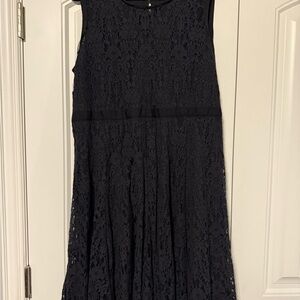Vera wang Elegant Black Lace Dress